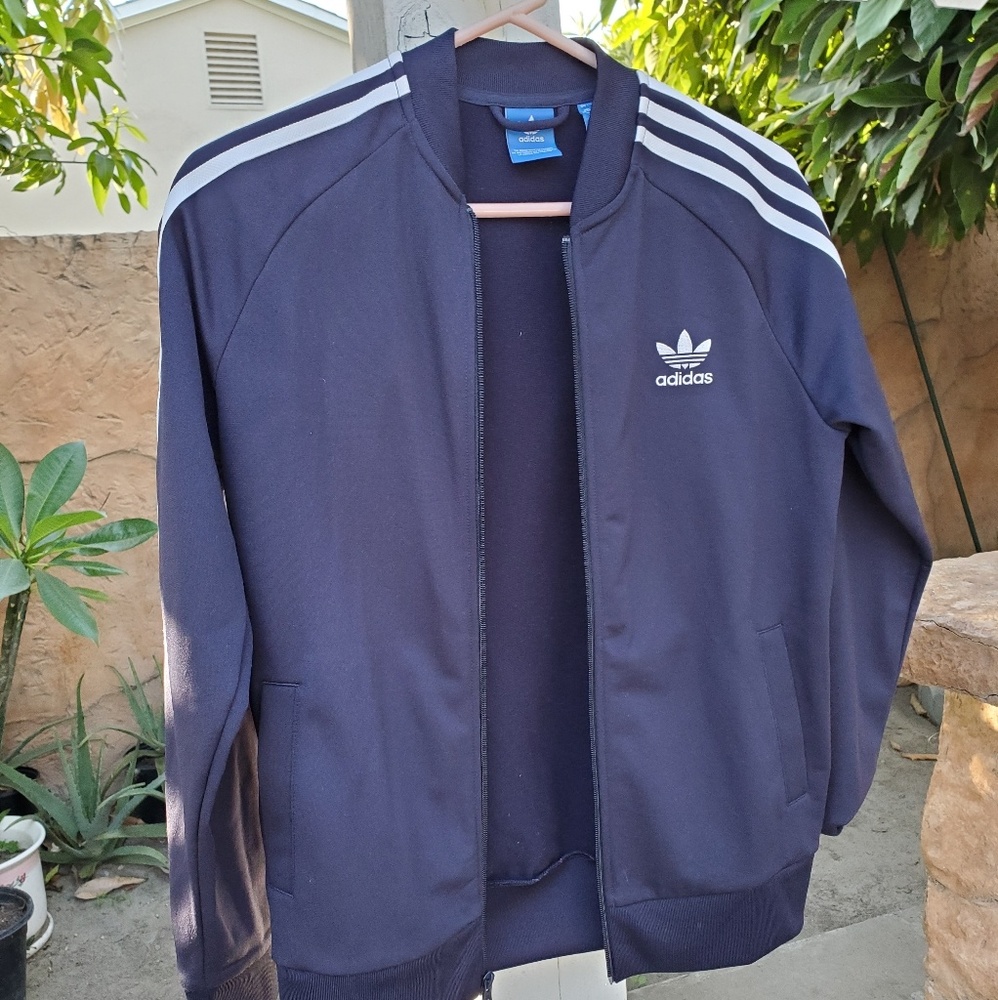Adidas Boy's Navy SST TT Track Jack